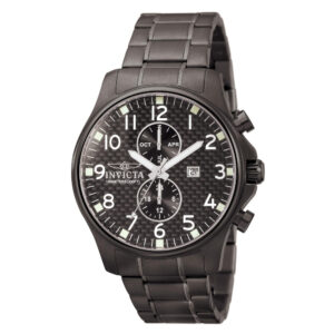ectq3830_vni_0 jpg - Relógio Masculino Especializado 48mm. Preto 0383 -<p>Este lindo relógio Invicta Specialty contém um movimento preciso além de uma caixa preta Seu mostrador exibe um mostrador preto de fibra de carbono protegido por um cristal Flame F</p>