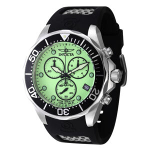 ectq38411_vni_0 jpg - GRAND SWISS ETA G10.212 MENINOS DE MENINOS S relógio 47mm. Black 11483 -<p>Este lindo relógio Invicta Pro contém um movimento preciso, além de uma caixa de aço Seu rosto exibe um mostrador verde de metal protegido por um cristal mineral altamente resisten</p>