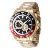 ectq40374_vni_0 jpg - Grand Autométrico Men S Watch 47mm. Ouro 47304 -Este impressionante Invicta Pro Watch apresenta um movimento automático preciso, bem como uma caixa de ouro Seu mostrador preto de metal é fechado por um cristal mineral altamente&