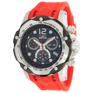 ectq43933_vni_0 jpg - Relógio Speedway Masculino 51mm. Vermelho 33934 -<p>Este incrível relógio Invicta da coleção Speedway oferece um movimento exato, com uma incrível caixa prateada O mostrador exibe um mostrador preto de metal protegido pelo nosso exc</p>