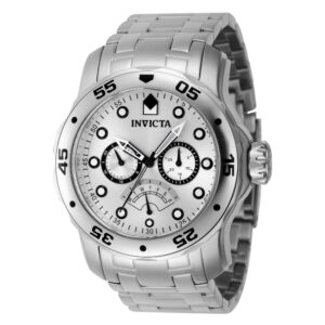 ectq49964_gz_vni_0 jpg - Relógio Pro Masculino 48mm. Aço ZG 46994 -<p>Este impressionante relógio Invicta Pro apresenta um movimento preciso e uma caixa de aço Seu mostrador prateado e de latão é envolto por um cristal Flame Fusion altamente protetor</p>