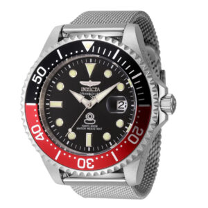 ectq50854_vni_1 jpg - Relógio Grand Automático Masculino 47mm. Preto. Aço com Pulseira Intercambiável 45805 -<p>Este impressionante relógio Invicta Pro apresenta um movimento automático preciso e uma caixa de aço Seu mostrador preto de metal é envolto por um cristal mineral altamente proteto</p>