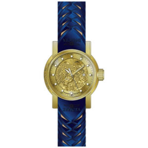 ectq51281_gz_vni_0 jpg - S1 Rally Automático Men s Watch 48mm. Azul. Bege ZG 18215 -<p>Este lindo relógio Invicta S1 Rally contém um movimento automático preciso, além de uma caixa dourada Seu mostrador exibe um mostrador dourado e metálico protegido por um Cristal M</p>