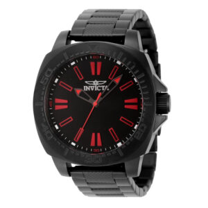 ectq51364_vni_0 jpg - Relógio Speedway Masculino 46mm. Preto 46315 -<p>Este atraente relógio Invicta da coleção Speedway é alimentado por um movimento preciso, com uma caixa preta Seu mostrador é decorado por um mostrador preto de latão e protegido po</p>