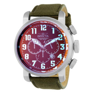ectq52042_vni_0 jpg - Relógio Aviador Masculino 52mm. Verde 24025 -<p>Este impressionante relógio Invicta Aviator apresenta um movimento preciso e uma caixa de aço Seu mostrador preto de metal é envolto por um cristal mineral altamente protetor Este&</p>