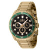 ectq55064_vni_0 jpg - Relógio Pro Masculino 45mm. Ouro 46055 -Este impressionante relógio Invicta Pro apresenta um movimento preciso e uma caixa dourada Seu mostrador preto de latão é envolto por um cristal Flame Fusion altamente protetor Est