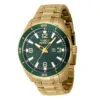 ectq57664_vni_0 jpg - Relógio Pro Masculino 44mm. Ouro 46675 -Este atraente relógio Invicta da coleção Pro é alimentado por um movimento preciso, com uma caixa dourada Seu mostrador é decorado por um mostrador verde de latão e protegido por u
