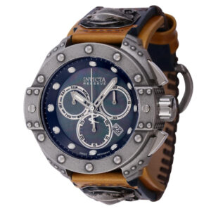 ectq62744_vni_0 jpg - Reserve Akula Swiss Ronda Z60 Calibre Relógio Masculino com Mostrador em Madrepérola 52mm. Marrom. Azul. Aço 44726 -<p>Este lindo relógio Invicta Reserve contém um movimento preciso, além de uma caixa de aço e pedra envelhecida Seu mostrador exibe um mostrador preto, ostra, madrepérola, em metal pr</p>