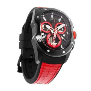 ectq63454_vni_1 jpg - Lupah Revolution 2.0 Swiss ETA G10.212 Calibre Relógio Masculino 41,5 mm. Vermelho. Preto 45436 -<p>Este impressionante relógio Invicta Lupah apresenta um movimento preciso e uma caixa de aço preta Seu mostrador preto de metal é envolto por um cristal Flame Fusion altamente prote</p>