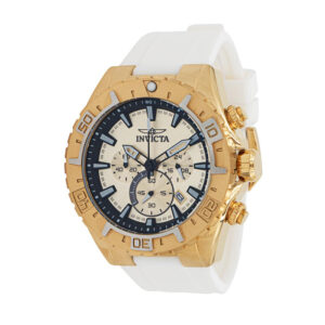 ectq63673_vni_0 jpg - Relógio Aviator Propel Masculino 49mm. Branco 37636 -<p>Este incrível relógio Invicta da coleção Aviator oferece um movimento exato, com uma incrível caixa dourada O mostrador exibe um mostrador dourado e metálico protegido pelo nosso e</p>