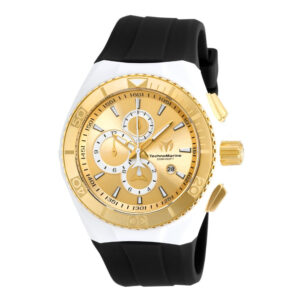 ectq640511_mt_vni_2 jpg - Relógio TechnoMarine Cruise Star Masculino 46mm. Branco. Preto com alça intercambiável TM 115046 -<p>Este impressionante relógio TechnoMarine Star apresenta um movimento preciso e uma caixa dourada Seu mostrador dourado e metálico é envolto por um cristal mineral altamente proteto</p>