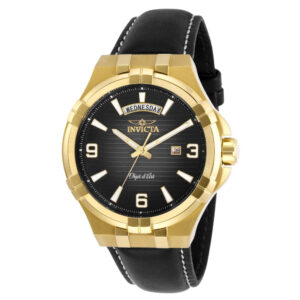 ectq68103_vni_0 jpg - Relógio Masculino Objet D Art 44mm. Preto 30186 -<p>Este impressionante relógio Invicta Objet D Art apresenta um movimento preciso e uma caixa dourada Seu mostrador preto de metal é envolto por um cristal Flame Fusion altamente prot</p>