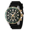 ectq72164_vni_0 jpg - Relógio Pro Masculino 45mm. Preto 46127 -Este impressionante relógio Invicta Pro apresenta um movimento preciso e uma caixa de aço Seu mostrador verde de latão é envolto por um cristal Flame Fusion altamente protetor Este