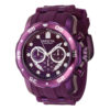 ectq72904_gz_vni_0 jpg - Relógio Pro SCUBA Masculino 48mm. Roxo ZG 40927 -Este lindo relógio Invicta Pro contém um movimento preciso além de uma caixa roxa Seu mostrador exibe um mostrador metálico roxo protegido por um cristal Flame Fusion altamente res