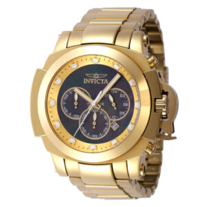 ectq73564_vni_0 jpg - Forças da coalizão Man of War Men S Watch W por Madre of Pearl Dial 48mm. Ouro 46537 -<p>Esta impressionante Força da Coalizão Invicta Watch apresenta um movimento preciso, bem como uma caixa de ouro Seu ouro, preto, ostra, mãe de pérola, o mostrador de metal é fechado</p>