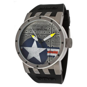 ectq74611_vni_0 jpg - Relógio masculino DNA Vintage Armed Forces Swiss Ronda Calibre 513 46mm. Preto 11647 -<p>Este lindo relógio Invicta DNA contém um movimento preciso além de uma caixa de titânio Seu mostrador exibe um mostrador prateado e metálico protegido por um Cristal Mineral de alt</p>