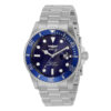 ectq76233_vni_0 jpg - Relógio Pro Masculino 42mm. Aço 33267 -Este lindo relógio Invicta Pro contém um movimento preciso além de uma caixa de aço Seu mostrador exibe um mostrador azul de metal protegido por um cristal Flame Fusion altamente r