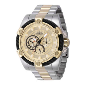 ectq76864_vni_0 jpg - Relógio Bolt Masculino 52mm. Ouro. Aço 46867 -<p>Tipo de movimento Cor do mostrador DouradoTom da pulseira Aço, tom douradoMaterial da pulseira Aço inoxidável Tamanho 52 mm Resistência à água 100 m3 Garantia de um ano para todos&</p>