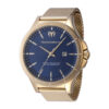 ectq800228_mt_vni_0 jpg - Technomarine Moonsun Men s Watch 45mm. Gold TM 822008 -Este relógio Technomarine da coleção é alimentado por um movimento preciso, com uma caixa de ouro Seu rosto é decorado por um mostrador azul, metal e protegido por um cristal miner