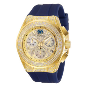 ectq801811_mt_vni_0 jpg - Relógio Feminino TechnoMarine Cruise Diva Pave com Mostrador Pave em Madrepérola, Invicta TM118108, Azul -<p>Este atraente relógio TechnoMarine da coleção Cruise é movido por um movimento Quartz e uma caixa em ouro maciço. Seu mostrador é decorado por um mostrador em ouro, pavé branco e m</p>