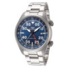 ectq8430lg_vni_0 jpg - Relógio Masculino Glycine Airpilot GMT 44 Swiss Ronda GL802 Ronda Calibre 515 44mm. Nenhum GL0348 -Este impressionante relógio Glycine Airpilot apresenta um movimento preciso e uma caixa de aço Seu mostrador azul, não aplicável, é envolto por um cristal de safira altamente prote