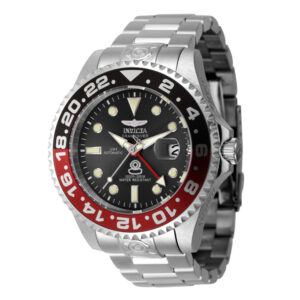 ectq86654_vni_0 jpg - Relógio Grand NH34 GMT Automático Masculino 47mm. Aço 45668 -<p>Este lindo relógio Invicta Pro contém um movimento automático preciso, além de uma caixa de aço Seu mostrador exibe um mostrador de metal em carvão protegido por um Cristal Mineral</p>