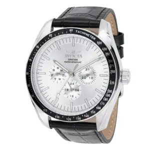 ectq86954_vni_0 jpg - Relógio Masculino Especializado 44mm. Preto 45968 -<p>Este atraente relógio Invicta da coleção Specialty é alimentado por um movimento preciso, com uma caixa de aço Seu mostrador é decorado com um mostrador prateado e metálico, e prot</p>