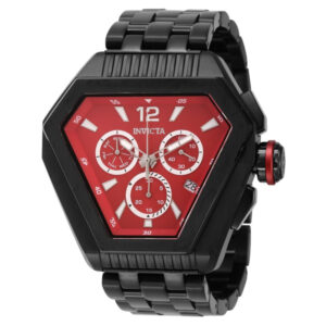 ectq89064_gz_vni_0 jpg - Relógio Masculino Speedway Swiss Ronda Z60 Calibre 53mm. Preto ZG 46098 -<p>Este atraente relógio Invicta da coleção Speedway é alimentado por um movimento preciso, com uma caixa preta Seu mostrador é decorado por um mostrador vermelho de metal e protegido</p>