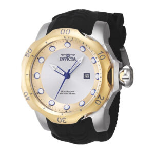 ectq89454_vni_0 jpg - Venom Sea Dragon Swiss Ronda Calibre 515 Relógio Masculino 53,7 mm. Preto 45498 -<p>Este impressionante relógio Invicta Venom apresenta um movimento preciso e uma caixa de aço e ouro Seu mostrador de metal é envolto por um cristal mineral altamente protetor Este r</p>