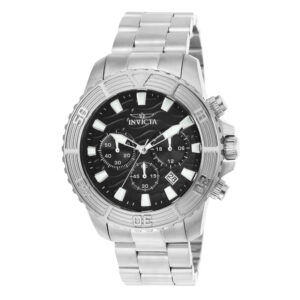 ectq89932_vni_1 jpg - Relógio Pro Masculino 45,5 mm. Aço 23998 -<p>Este incrível relógio Invicta da coleção Pro oferece um movimento exato, com uma incrível caixa de aço O mostrador exibe um mostrador preto de metal protegido pelo nosso exclusivo&</p>