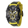ectq93454_vni_0 jpg - Lupah Revolution 2.0 Swiss ETA G10.212 Calibre Relógio Masculino 41,5 mm. Amarelo. Preto 45439 -Este lindo relógio Invicta Lupah contém um movimento preciso, além de uma caixa de aço preta Seu mostrador exibe um mostrador preto de metal protegido por um cristal Flame Fusion a