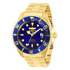 ectq94982_vni_0 jpg - Relgio Masculino Pro Automtico 47mm. Ouro 28949, Invicta -Este impressionante relgio Invicta Pro apresenta um movimento Automtico preciso, bem como uma caixa dourada. Seu mostrador de metal azul envolto por um cristal mineral altamente pr