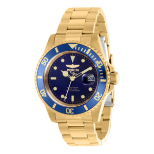 ectq95173_vni_0 jpg - Relógio Pro Masculino 40mm. Ouro 37159 -<p>Este incrível relógio Invicta da coleção Pro oferece um movimento exato, com uma incrível caixa dourada O mostrador exibe um mostrador azul de metal protegido pelo nosso cristal mi</p>