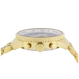 ectq9600_wdc_vni_1 jpg - Chase Durer Flight Commander Swiss Ronda 5050.C Calibre Relógio Masculino 49,5 mm. Ouro CDW 0069 -<p>Este lindo relógio Chase Durer Flight Commander contém um movimento preciso além de uma caixa dourada Seu mostrador exibe um mostrador verde, prateado, metálico, protegido por um c</p>