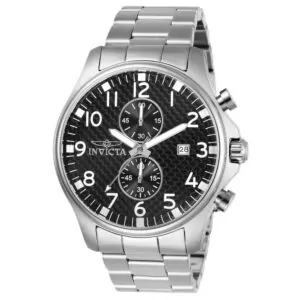 ectq9730_vni_0 jpg - Relógio Masculino Especializado 48mm. Aço 0379 -<p>Este atraente relógio Invicta da coleção Specialty é alimentado por um movimento preciso, com uma caixa de aço Seu mostrador é decorado com um mostrador preto de fibra de carbono e</p>
