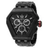 ectq99064_gz_vni_0 jpg - Relógio Masculino Speedway Swiss Ronda Z60 Calibre 53mm. Preto ZG 46099 -Este atraente relógio Invicta da coleção Speedway é alimentado por um movimento preciso, com uma caixa preta Seu mostrador é decorado por um mostrador preto de metal e protegido po