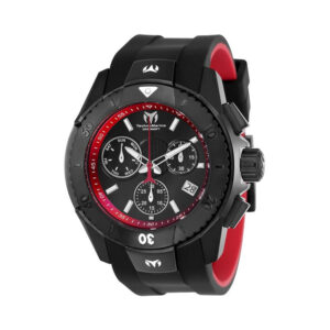 ectq200616_mt_vni_0 jpg - Relógio Masculino TechnoMarine UF6, Preto, Vermelho TM 616002 -<p>Este lindo relógio TechnoMarine UF6 contém um movimento de quartzo, realizado por uma impressionante caixa preta. Seu rosto exibe um mostrador preto e vermelho do metal protegido p</p>