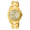 ectq4771_vni_0 jpg - Relgio Masculino Invicta Pro 43,5 mm de dimetro, cor Ouro 1774. -Este o relgio Invicta Pro, com movimento preciso e caixa dourada. Seu mostrador de metal champanhe protegido por um cristal Flame Fusion resistente. A pulseira de ao inoxidvel dour