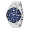 ectq48093_vni_0 jpg - Relógio masculino Invicta Pro Diver , aço 39084 -Este lindo relógio Invicta Pro Diver contém um movimento de quartzo preciso, além de uma caixa prateada. Seu mostrador exibe um mostrador de metal azul protegido por um Cristal Fla