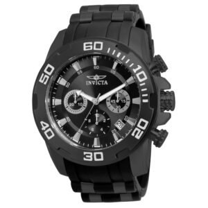 ectq83322_vni_0 jpg - Relógio Masculino Pro Diver SCUBA, Invicta 22338, Preto -<p>Este atraente relógio Invicta da coleção Pro Diver é alimentado por um movimento de quartzo preciso, com uma caixa preta. Seu mostrador é decorado por um mostrador de metal preto e</p>