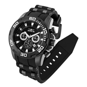 ectq83322_vni_1 jpg - Relógio Masculino Pro Diver SCUBA, Invicta 22338, Preto -<p>Este atraente relógio Invicta da coleção Pro Diver é alimentado por um movimento de quartzo preciso, com uma caixa preta. Seu mostrador é decorado por um mostrador de metal preto e</p>