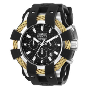 ectq85832_vni_0 jpg - Relógio Masculino de Quartzo Bolt, Invicta 23858, Preto -<p>Este incrível relógio Invicta da coleção Bolt oferece um movimento de quartzo exato, com uma incrível caixa de aço. O mostrador exibe um mostrador preto, de metal e fibra de carbon</p>