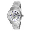 ectq05752_vni_0 jpg - Relógio Feminino Mecânico Vintage, Invicta 25750, Prata -Este lindo relógio Invicta Vintage contém um movimento mecânico preciso, além de uma caixa de aço. Seu mostrador exibe um mostrador de metal prateado protegido por um Cristal Flame