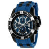 ectq23422_vni_0 jpg - Relógio Masculino Pro Diver SCUBA, Invicta 22432, Azul e Preto -Este lindo relógio Invicta Pro Diver contém um movimento de quartzo preciso, além de uma caixa preta. Seu mostrador exibe um mostrador de metal azul protegido por um Cristal Flame&