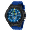 ectq29082_vni_0 jpg - Relógio Masculino Aviator, Invicta 28092, Preto e Azul -Este relógio Invicta da coleção Aviator possui um movimento Quartz e possui uma caixa preta resistente. Em sua face você pode encontrar um mostrador de metal azul coberto por um du