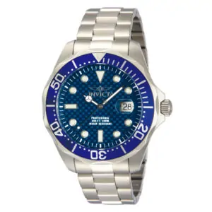 ectq36521_vni_0 jpg - Relógio Masculino Pro Diver, Invicta 12563, Prata e Azul -<p>Este impressionante relógio Invicta Pro Diver apresenta um movimento de quartzo, tudo em uma caixa de aço sólido. Seu mostrador de fibra de carbono azul é envolto por um Cristal Mi</p>