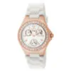 ectq6461_vni_0 jpg - Relógio Feminino de Quartzo Angel, Invicta 1646, Branco e Ouro Rosa -Este impressionante relógio Invicta Angel apresenta um movimento de quartzo preciso, bem como uma caixa em ouro rosa. Seu mostrador de metal branco é envolto por um Cristal Flame F