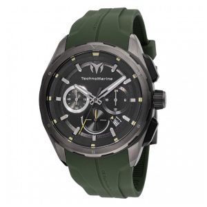 ectq001813_mt_vni_0 jpg - Relógio Masculino TechnoMarine Ocean Nomad 43mm, Verde Oliva TM318100 -<p>Este relógio TechnoMarine da coleção Nomad é uma peça marcante, impulsionada por um movimento de Quartzo preciso, com uma caixa cinza e preta. Seu mostrador é decorado por um dial&</p>
