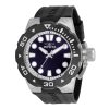 ectq02703_vni_0 jpg - Relógio Masculino de Quartzo Pro Diver, Invicta 30720, Preto -Este impressionante relógio Invicta Pro Diver apresenta um movimento preciso de quartzo, bem como uma caixa de aço. Seu mostrador de metal azul é envolto por um cristal Flame Fusio