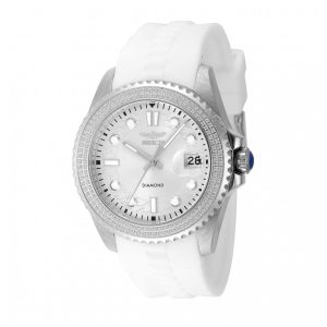 ectq05784_vni_0 jpg - Relógio Invicta Elite Diamond com 0,59 Quilates de Diamante, Unissex, 38mm, Branco 48750 -<p>Este incrível relógio Invicta da coleção Elite Diamond oferece um movimento de Quartzo preciso, com incríveis 0,67 quilates de diamantes autênticos e um sofisticado estojo de aço&a</p>
